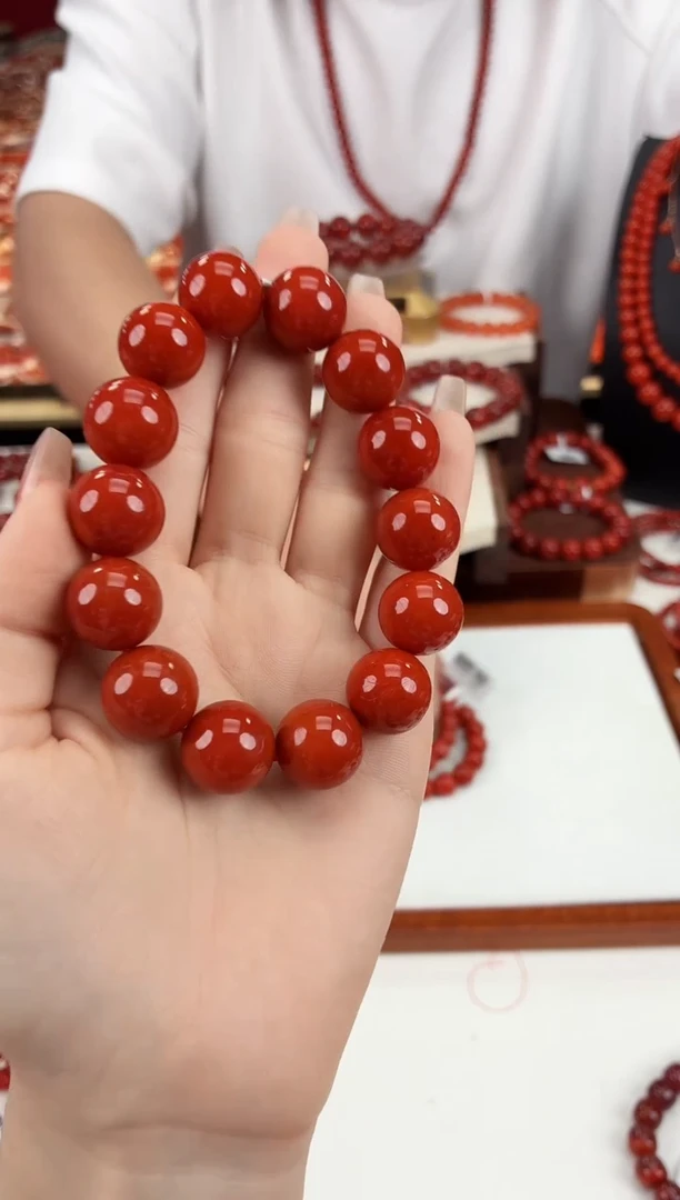 南红玛瑙瓦西手串15+未镶嵌一个/条