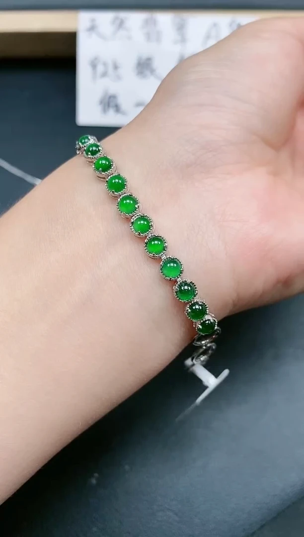 翡翠戒指银S925镶嵌11111