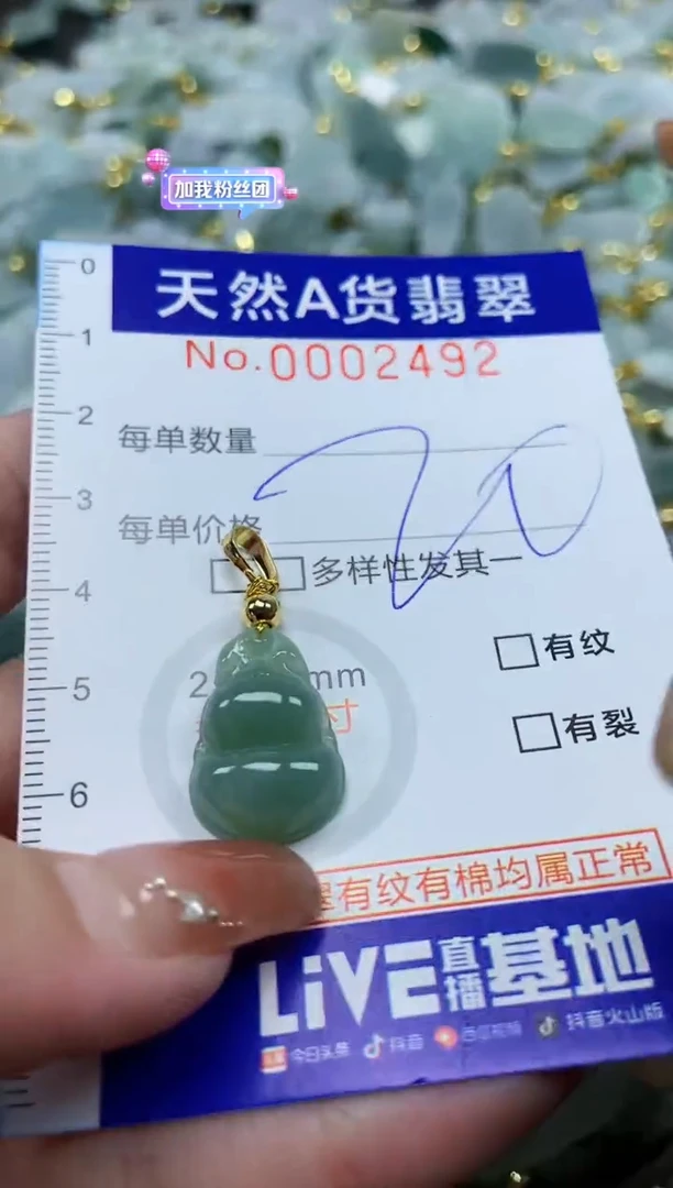 颈饰未镶嵌翡翠天然A货翡翠