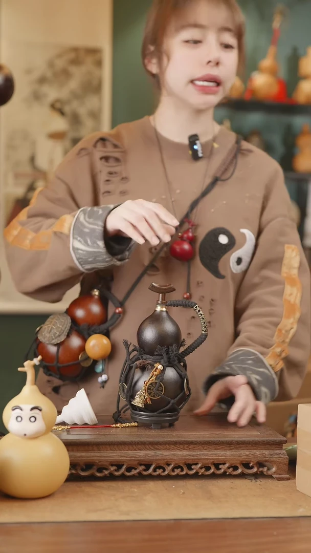 【闪购商品】80号精品天然大漆工艺防渗内胆酒葫芦~