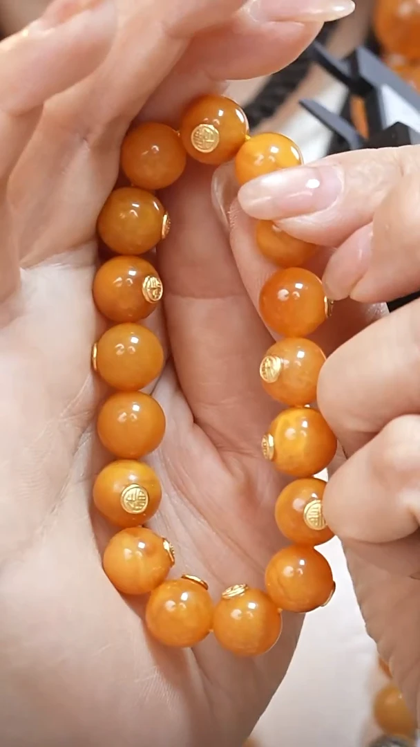 蜜蜡颈饰未镶嵌4243天然蜜蜡珠宝奇石云端妖孽妖花全部保真