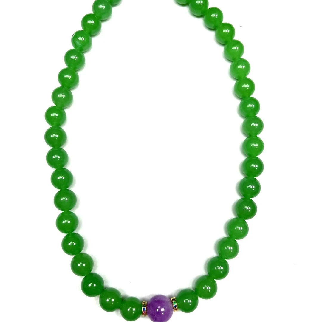 PP174-现代简约时尚圆珠项链 尺寸-10mm