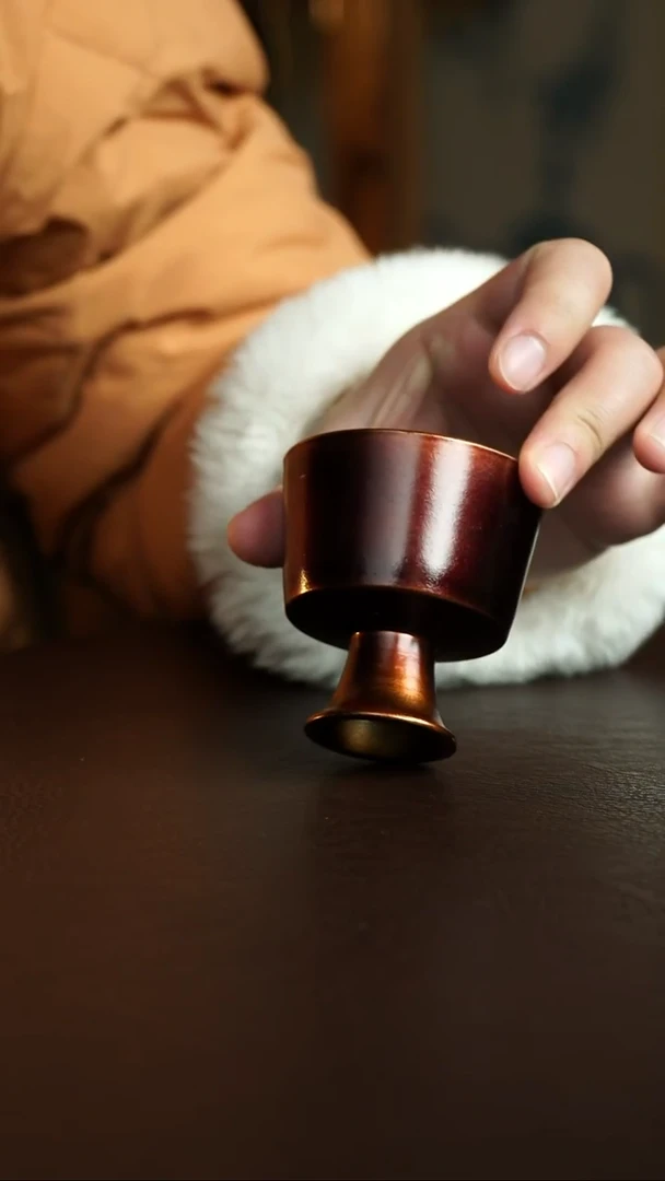 茶杯紫砂4号 贝壳烧 宜兴紫砂原矿作品