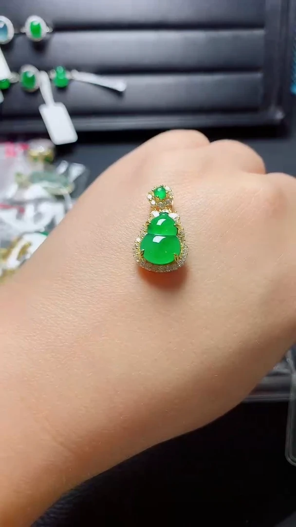 银S925镶嵌戒指翡翠天然翡翠A货s925银镶