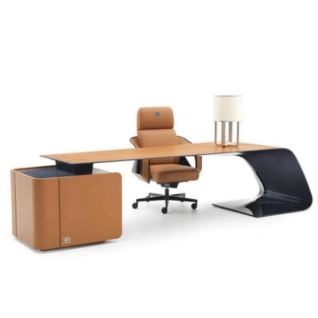 【布+迪书桌】高端意式轻奢书桌别墅豪宅客厅成套家用烤漆办公室