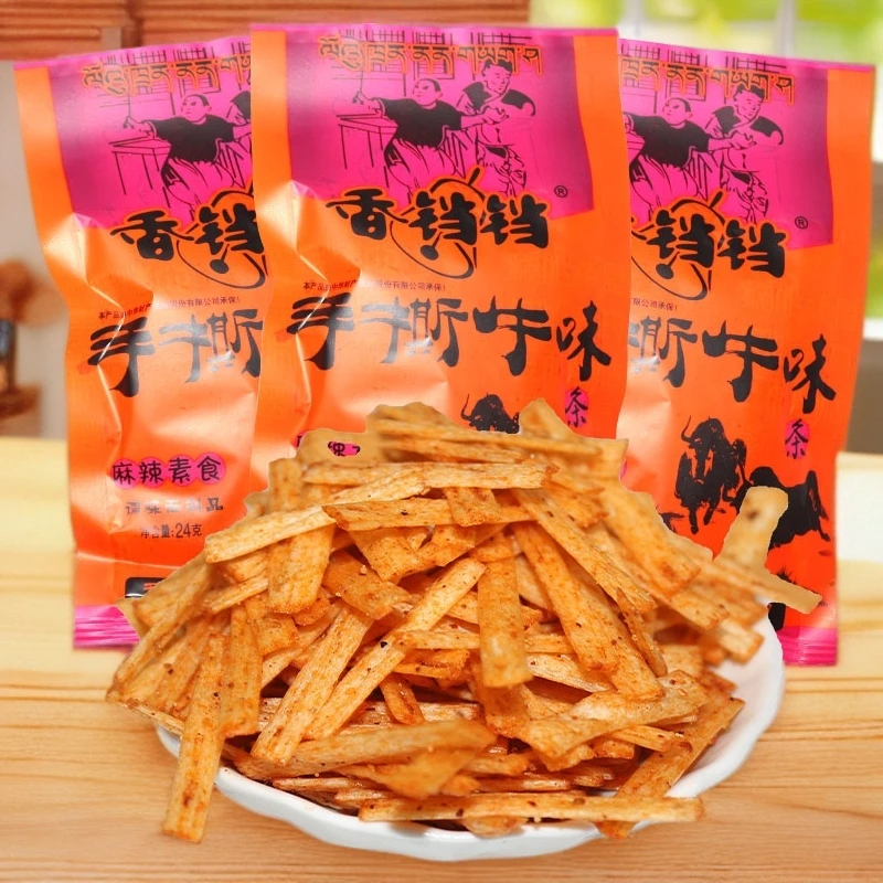 香铛铛手撕牛肉味麻辣条8090怀旧童年回忆校园零食