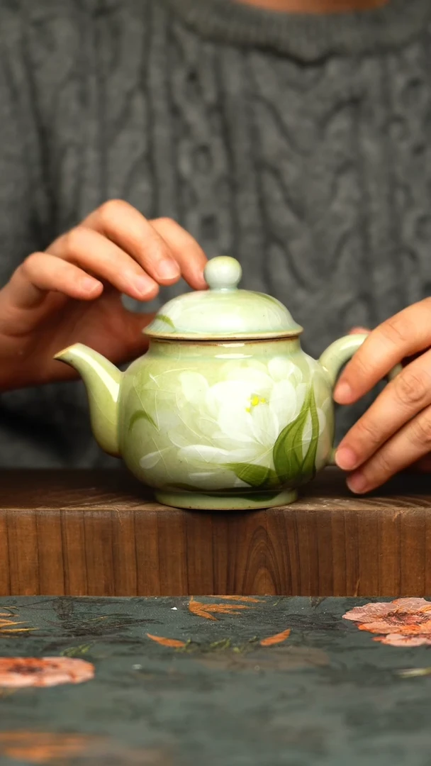 杯釉下彩手工手绘同款陶器