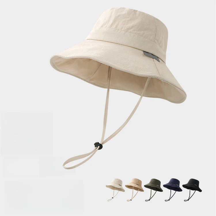 2024新款速干户外防晒帽女夏季轻薄登山帽男士渔夫帽子遮阳太阳帽