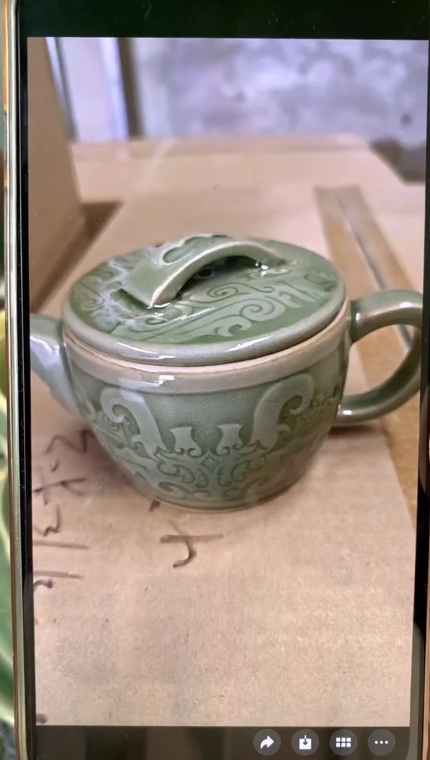 耀州窑新品 汉瓦壶 一个