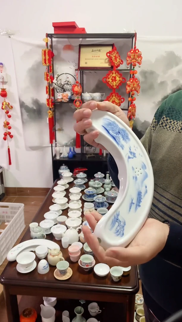 【闪购商品】【瓷心匠物】直播间福利专款山水茶胖