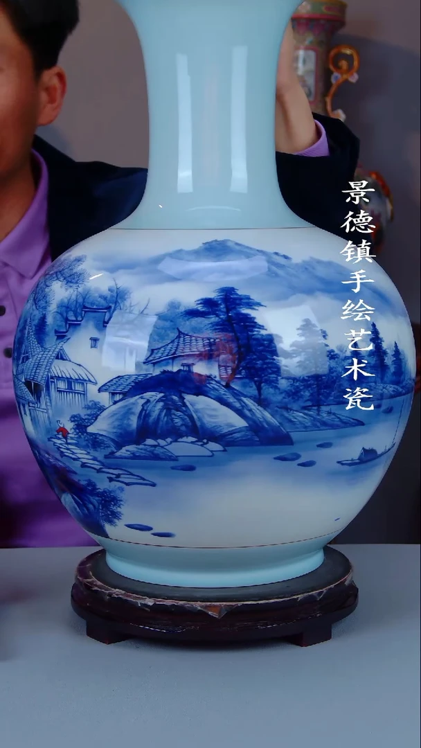 摆件陶瓷景德镇手工手绘陶瓷摆件18