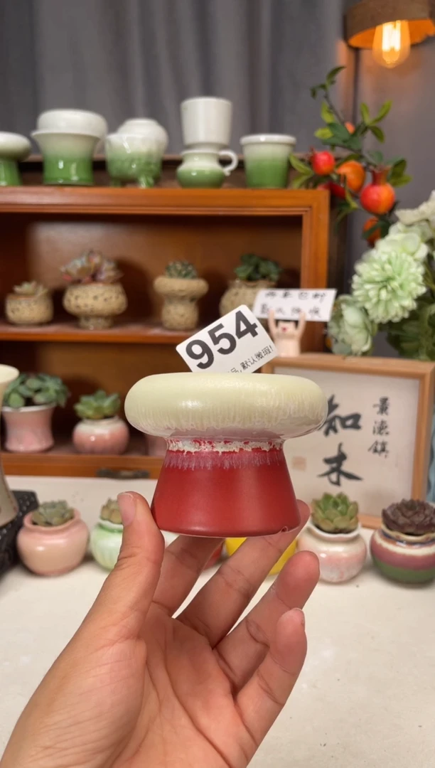 瓷片954知木小芳花盆