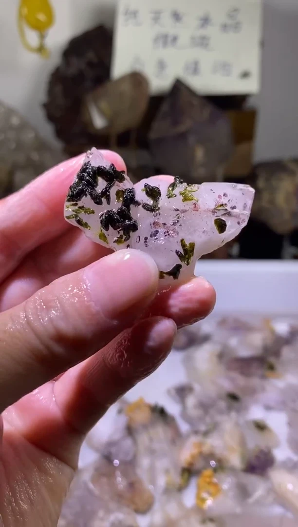 未镶嵌珠宝半成品水晶110号四川超七花园水晶