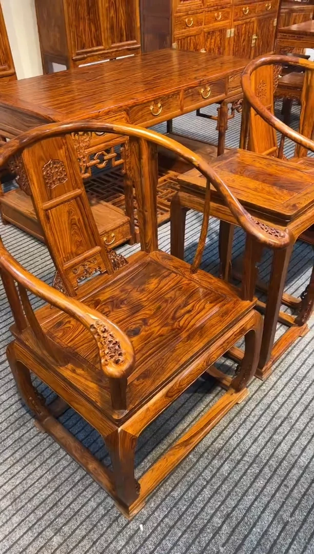 花梨木类木雕款椅子一对