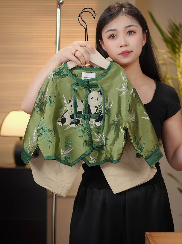 【现货】2025春秋季新款时尚儿童新中式国风潮流套装35559