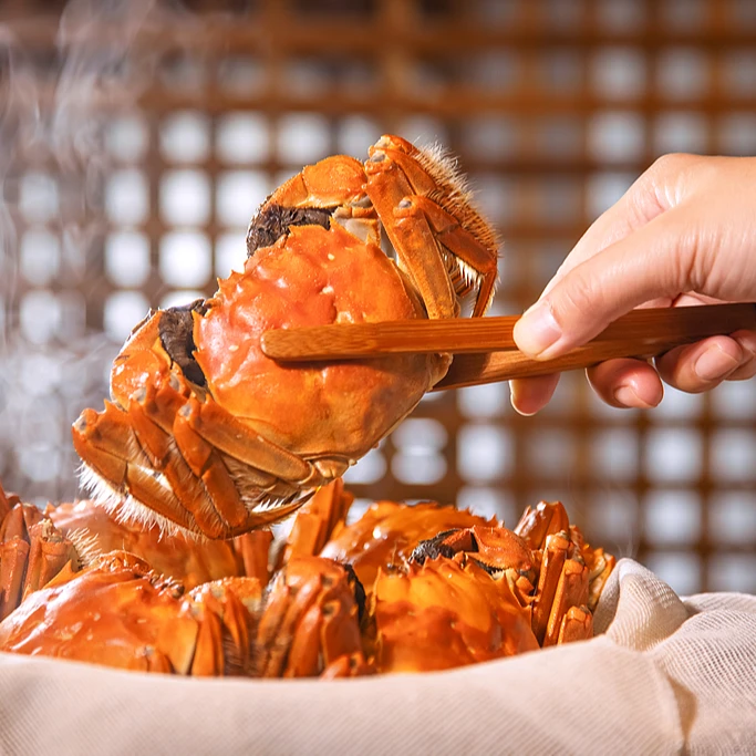 【6.5-6.2两公蟹+5.5-5.2两母蟹 活蟹】6/8只装 苏州大闸蟹顺丰京东冷链鲜活到家大闸蟹