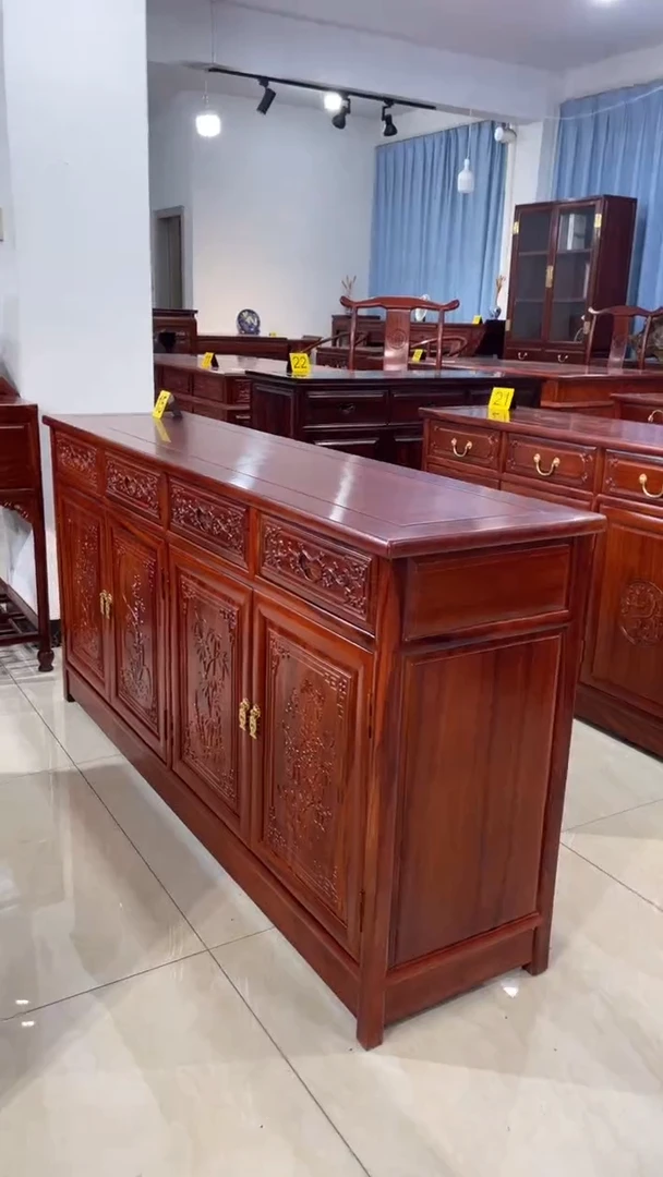 花梨木类柜类家具?刺猬紫檀158*40*80餐边柜4门