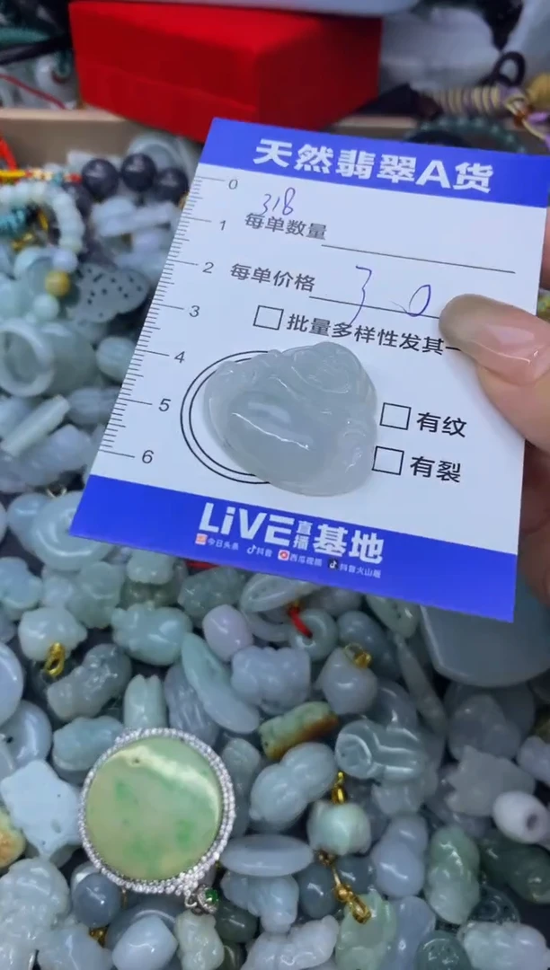 颈饰未镶嵌翡翠天然翡翠A货批量多样性发一件