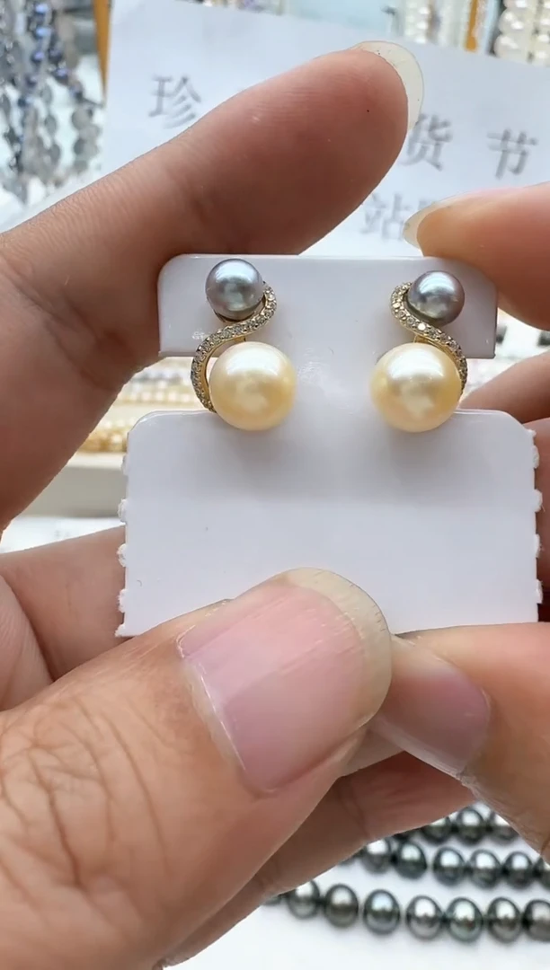 【闪购商品】海水珍珠耳饰银S925镶嵌清货