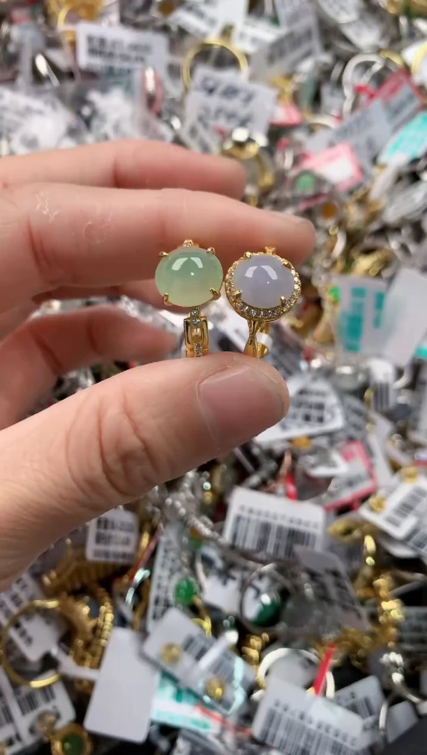 银S925镶嵌戒指翡翠1111----4