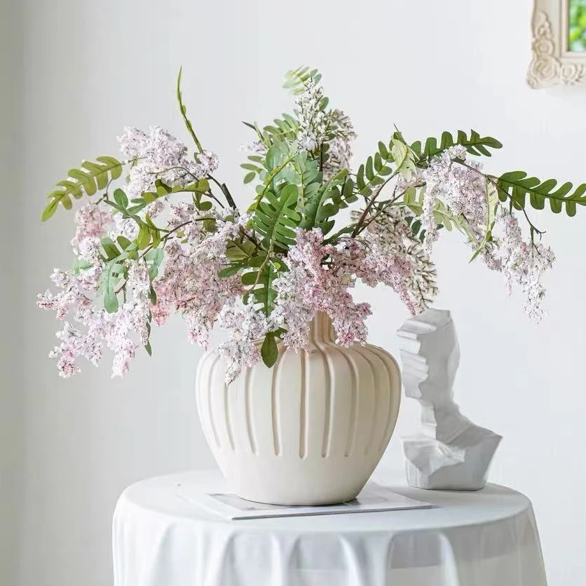 槐蕊花仿真花雾状 氛围感大支高级 餐桌花 现代简约法式 仿真花
