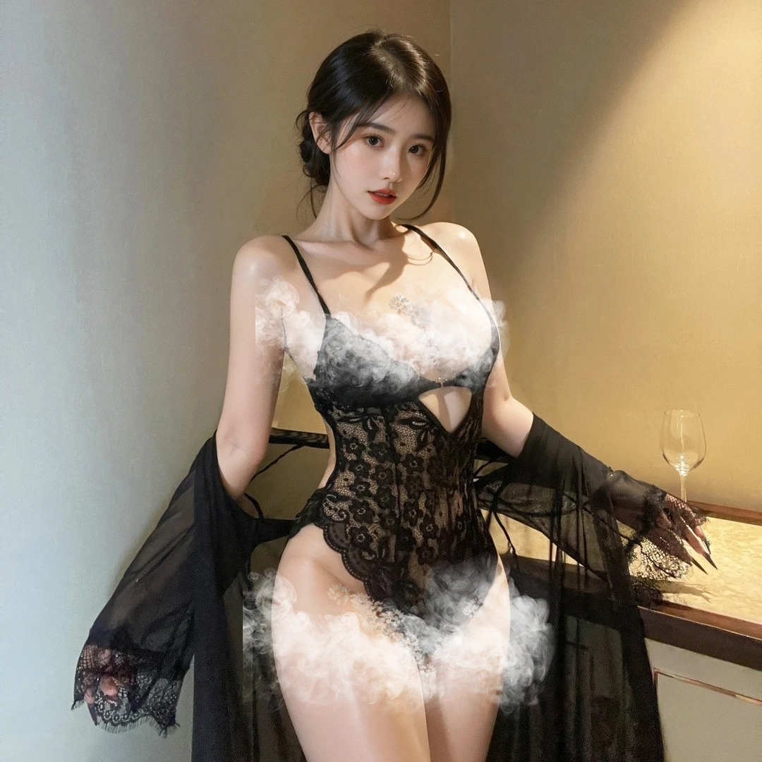 【轻熟】睡衣连体家居服超御姐薄款吊带紧身女衣睡裙