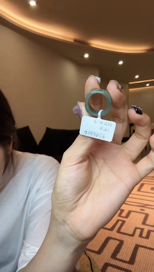 【闪购商品】和田玉戒指未镶嵌12码且末蓝