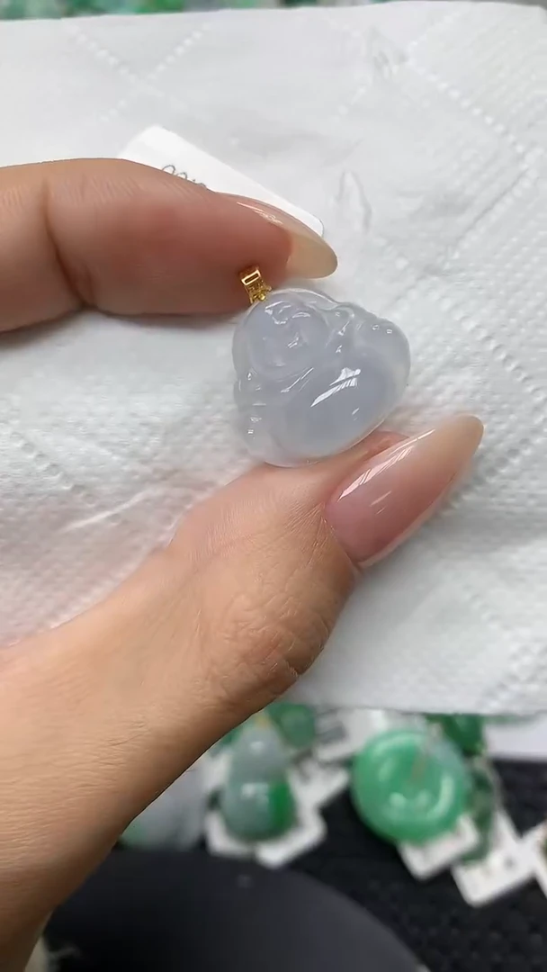 颈饰18K金镶嵌翡翠11111111111