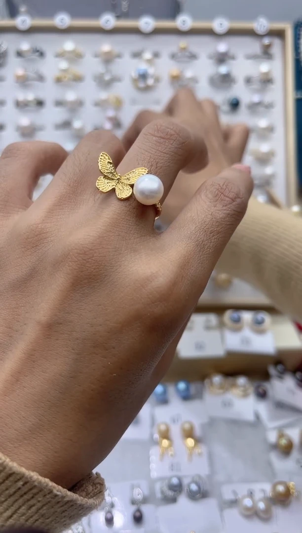 【闪购商品】淡水珍珠戒指合金66