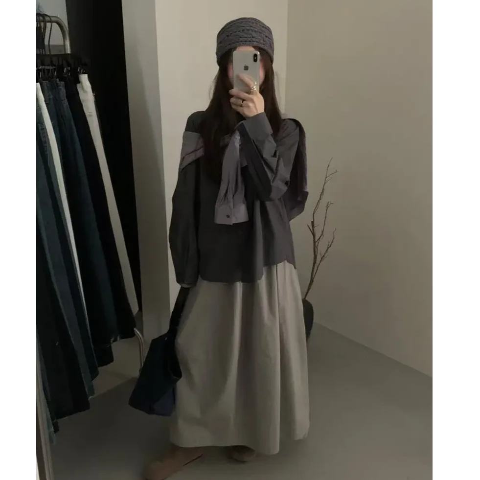 【秋日气球裙】韩系松紧腰遮肉显瘦气质百搭秋款半身裙气球裙