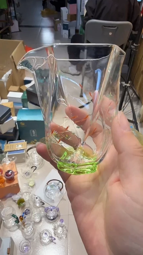 玉见手绘炫纹公道杯