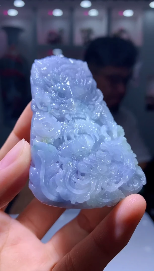 定制翡翠未镶嵌1052hm-毛货挂件(赠珠链）39