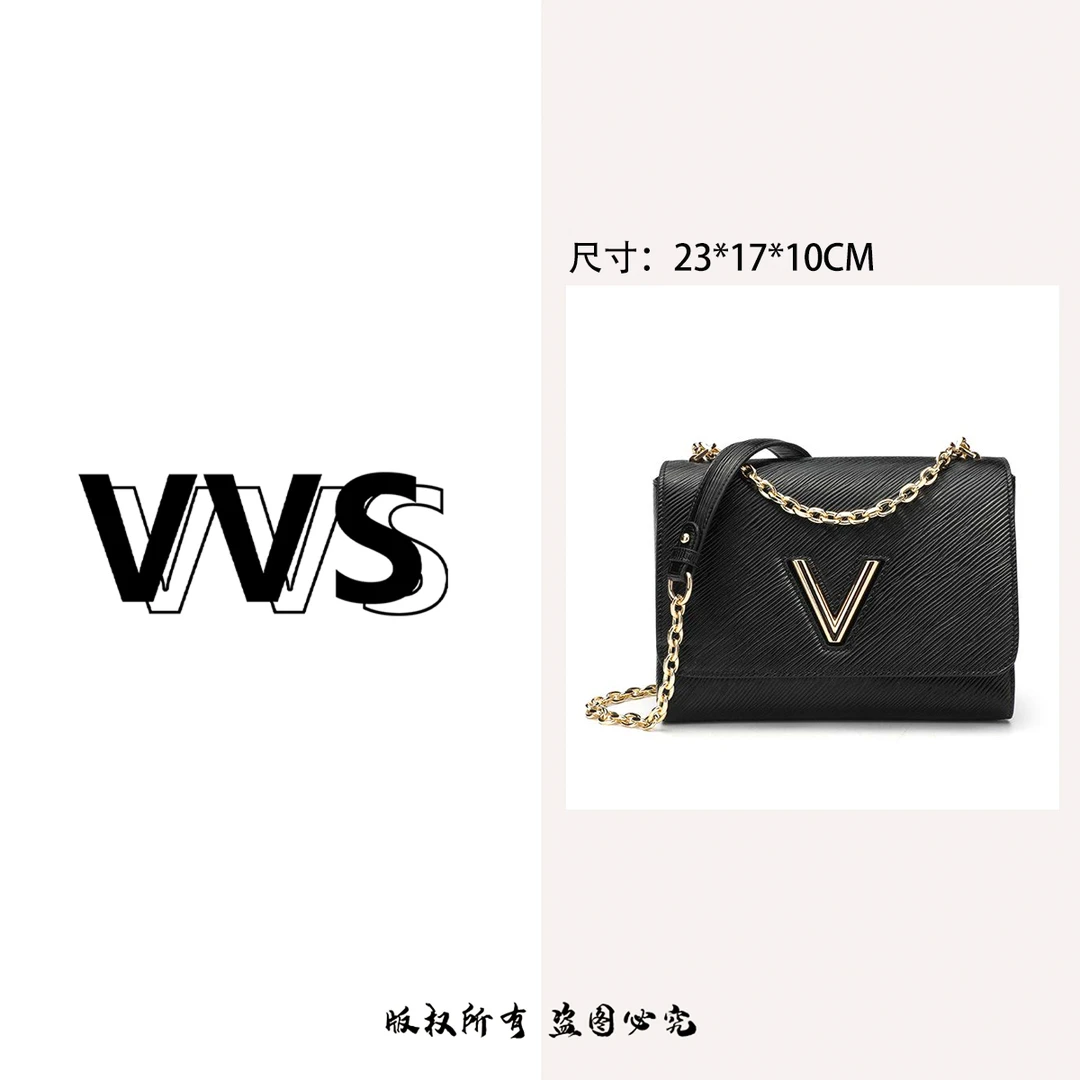 时尚轻奢水波纹斜挂包