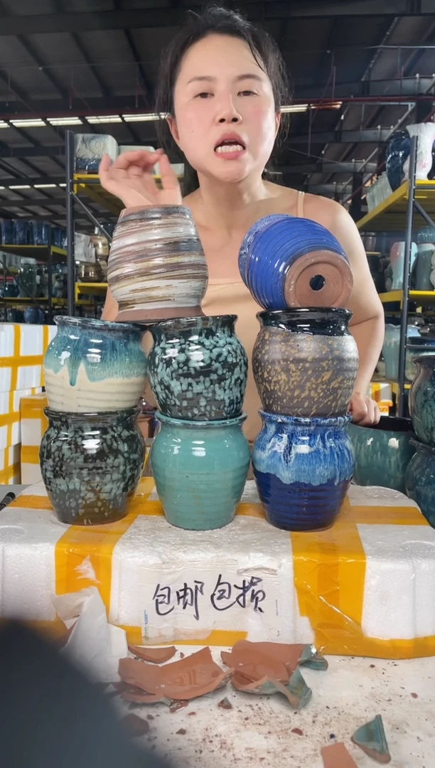 宜兴紫砂粗陶花盆10/12