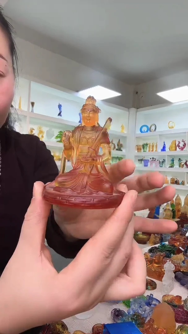 手工艺品琉璃文殊