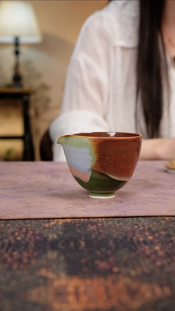 杯景德镇陶瓷杯碗柴烧多人