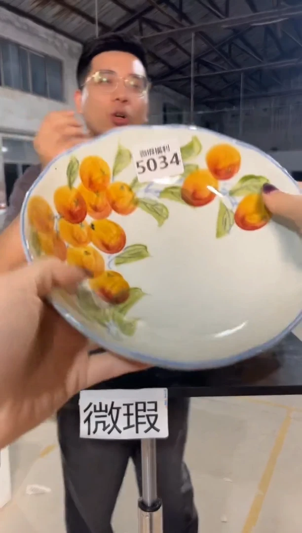 陶瓷景德镇高温釉下手绘陶瓷