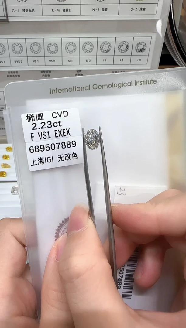 实验室培育钻石裸石未镶嵌@ 2.23ct 先鉴赏，再定制！