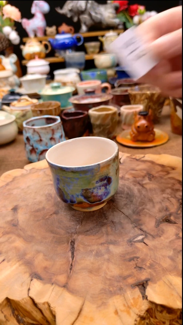 景德镇高温颜色釉 窑变系列 微瑕 212