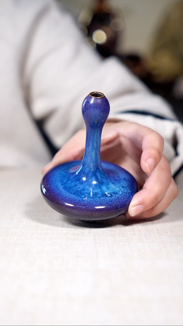 原产地钧瓷茶器摆件