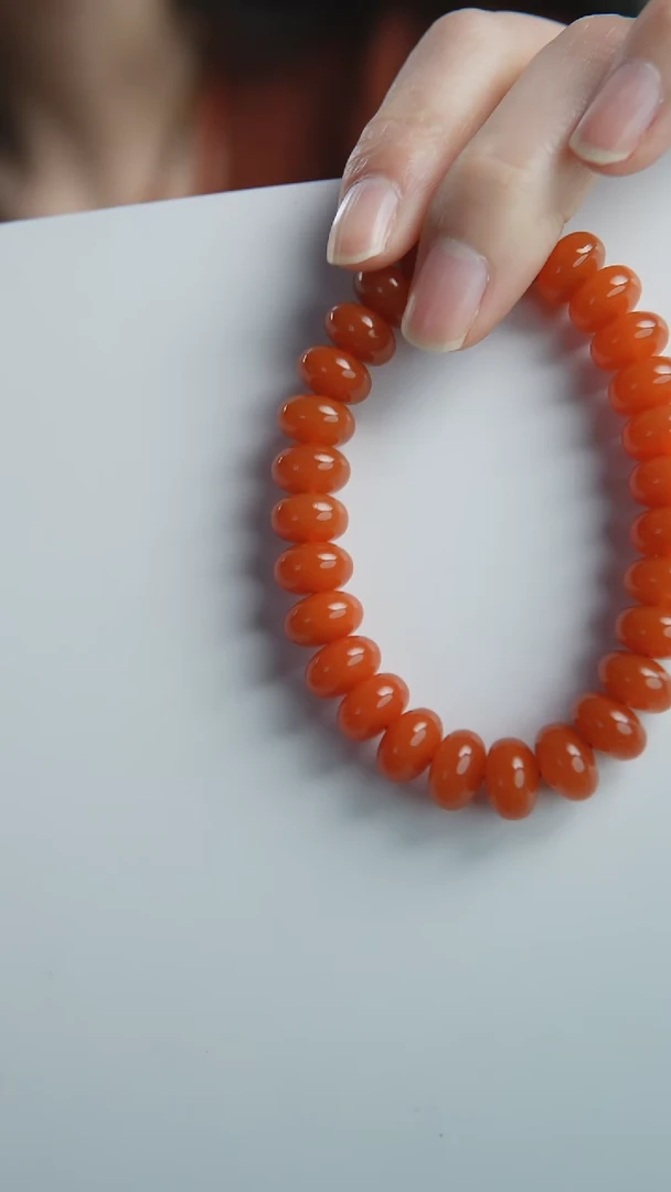 【闪购商品】南红玛瑙手链未镶嵌南红算盘珠手串