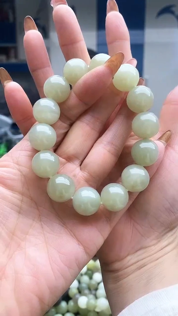 未镶嵌手串和田玉晴水16