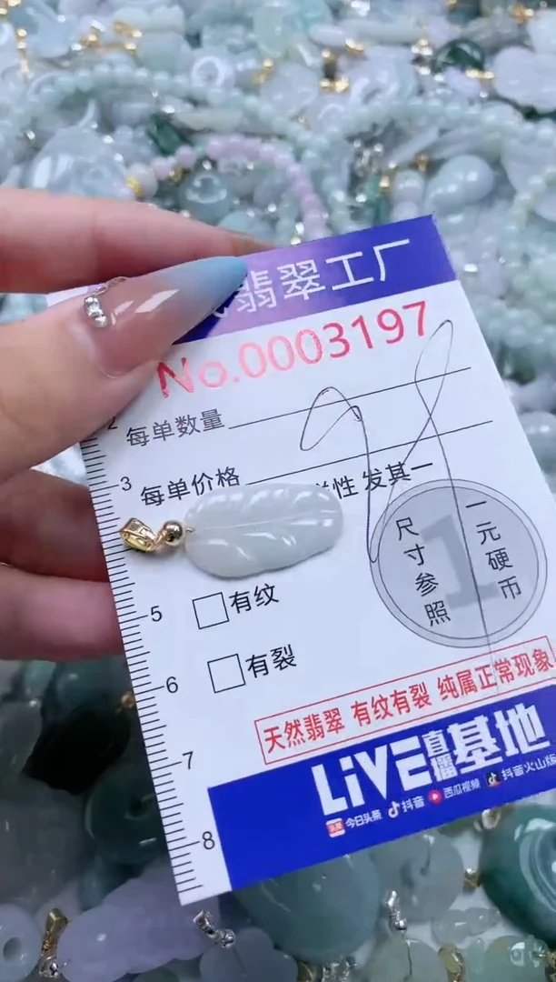 翡翠未镶嵌吊坠(不含链)3197