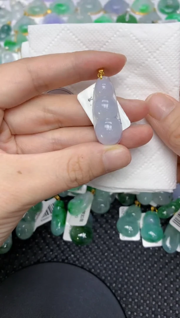 颈饰18K金镶嵌翡翠11111111