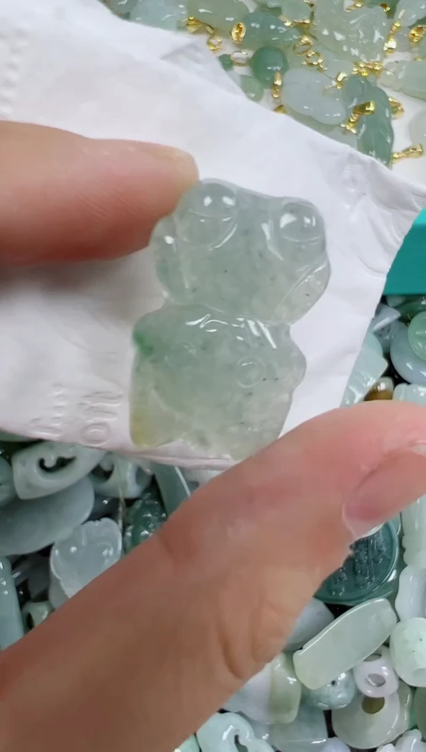 散珠翡翠120号链接，A货翡翠