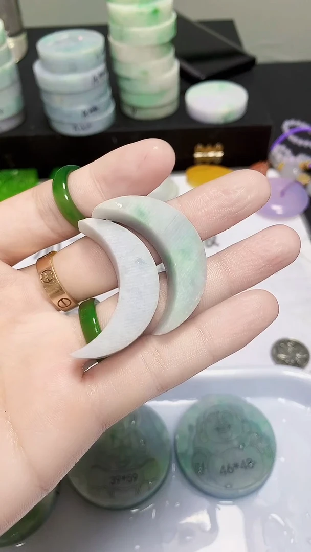 翡翠裸石缅甸天然翡翠A货747