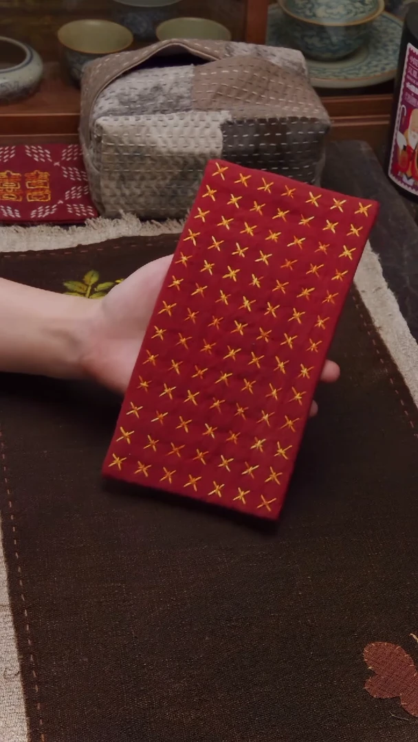 Cici手作刺子绣壶垫杯垫-820