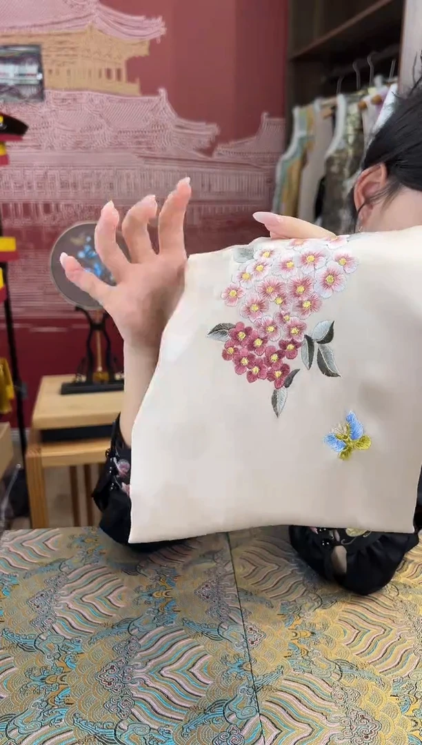 【闪购商品】刺绣苏绣100桑蚕丝大披肩