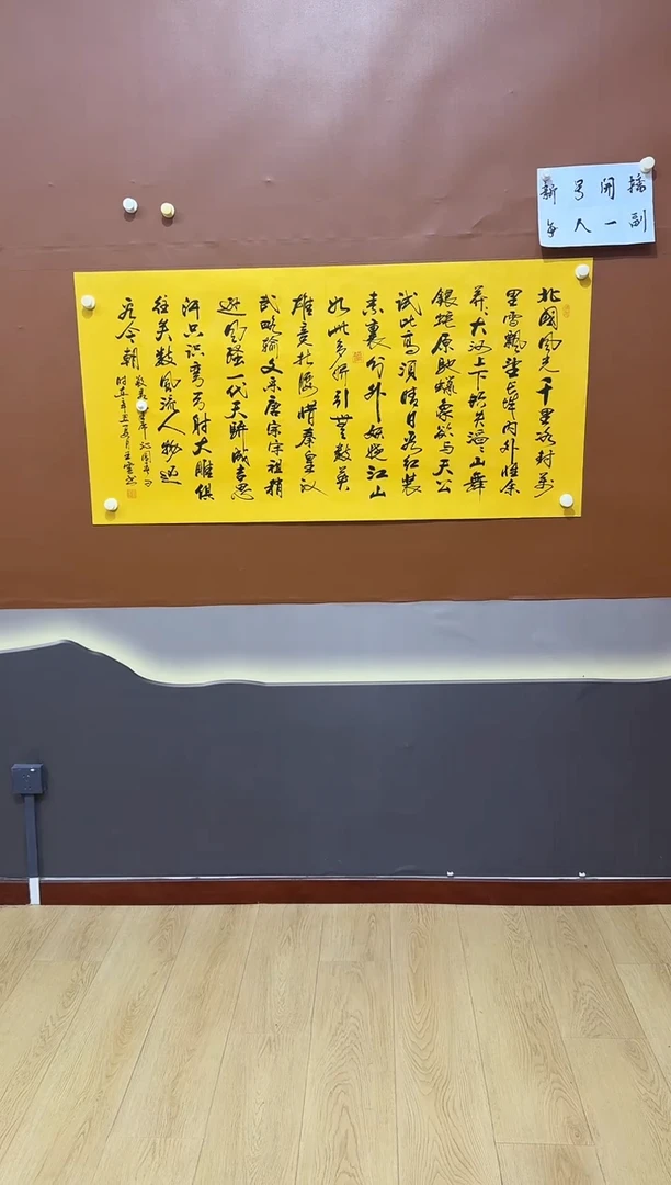 书法沁园春雪作品