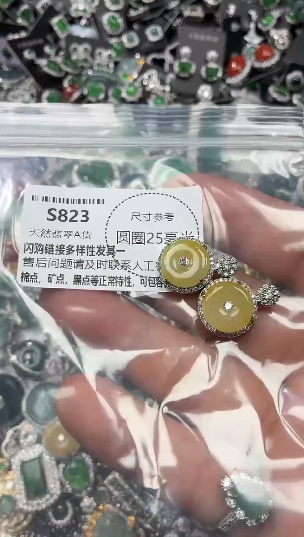 翡翠未镶嵌颈饰S823多样性发其一